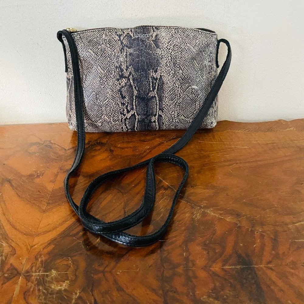 Baggu Small Leather Purse, Python Print - image 4